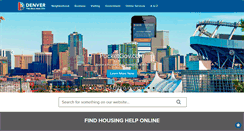 Desktop Screenshot of denvergov.org