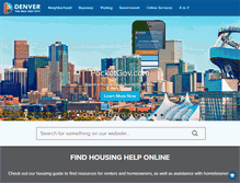 Tablet Screenshot of denvergov.org